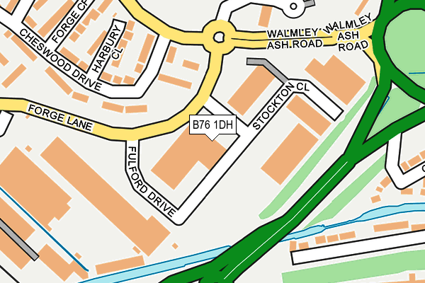 B76 1DH map - OS OpenMap – Local (Ordnance Survey) B76 1DH map - OS OpenMap – Local (Ordnance Survey)