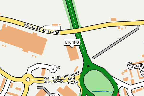 B76 1FG map - OS OpenMap – Local (Ordnance Survey) B76 1FG map - OS OpenMap – Local (Ordnance Survey)