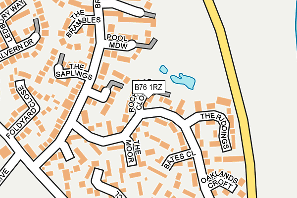 B76 1RZ map - OS OpenMap – Local (Ordnance Survey) B76 1RZ map - OS OpenMap – Local (Ordnance Survey)