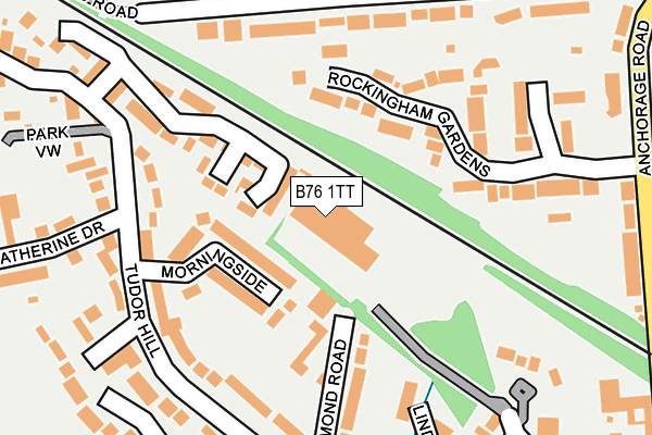 B76 1TT map - OS OpenMap – Local (Ordnance Survey) B76 1TT map - OS OpenMap – Local (Ordnance Survey)