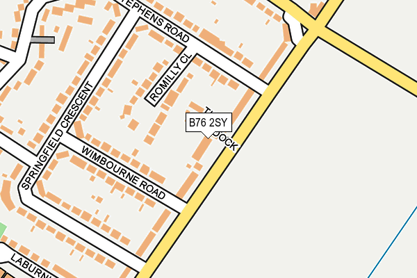 B76 2SY map - OS OpenMap – Local (Ordnance Survey) B76 2SY map - OS OpenMap – Local (Ordnance Survey)