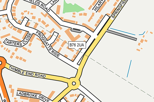 B76 2UA map - OS OpenMap – Local (Ordnance Survey) B76 2UA map - OS OpenMap – Local (Ordnance Survey)