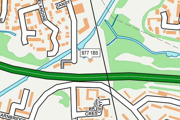 B77 1BS map - OS OpenMap – Local (Ordnance Survey) B77 1BS map - OS OpenMap – Local (Ordnance Survey)
