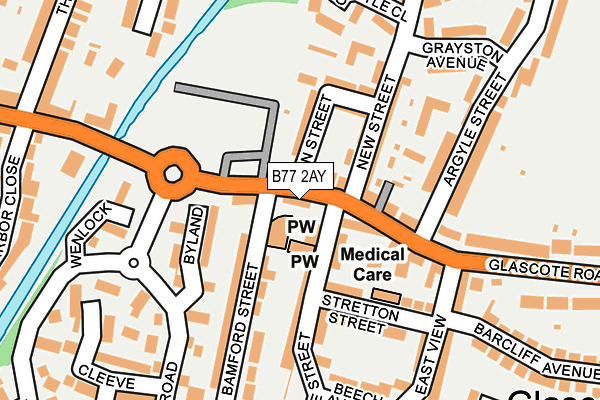 B77 2AY map - OS OpenMap – Local (Ordnance Survey) B77 2AY map - OS OpenMap – Local (Ordnance Survey)