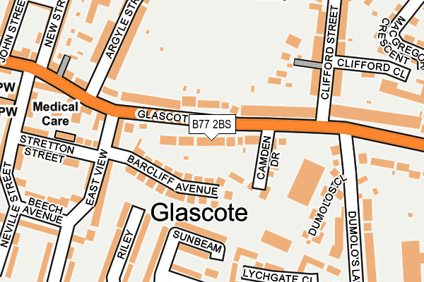 B77 2BS map - OS OpenMap – Local (Ordnance Survey) B77 2BS map - OS OpenMap – Local (Ordnance Survey)