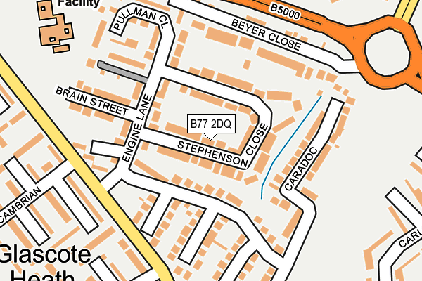 B77 2DQ map - OS OpenMap – Local (Ordnance Survey) B77 2DQ map - OS OpenMap – Local (Ordnance Survey)