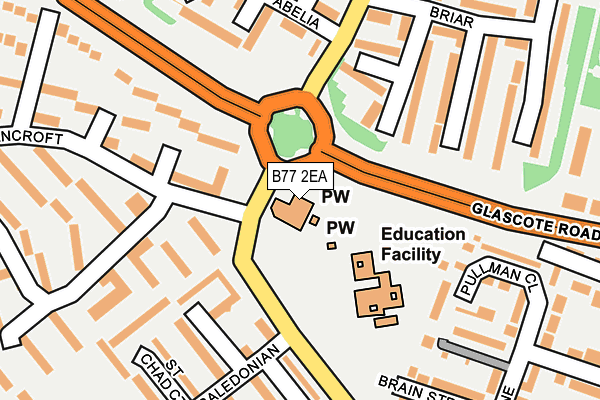 B77 2EA map - OS OpenMap – Local (Ordnance Survey) B77 2EA map - OS OpenMap – Local (Ordnance Survey)