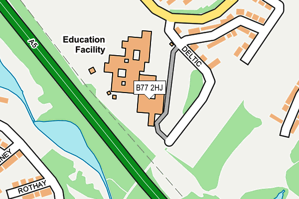 B77 2HJ map - OS OpenMap – Local (Ordnance Survey) B77 2HJ map - OS OpenMap – Local (Ordnance Survey)
