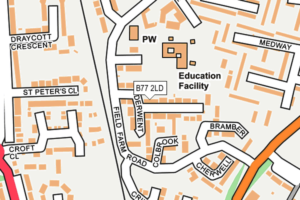 B77 2LD map - OS OpenMap – Local (Ordnance Survey) B77 2LD map - OS OpenMap – Local (Ordnance Survey)