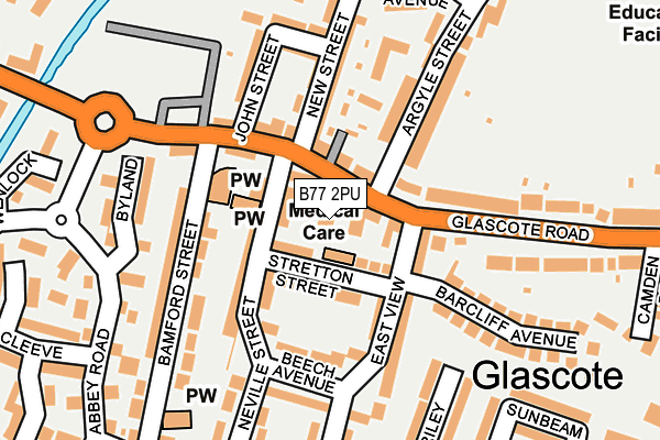 B77 2PU map - OS OpenMap – Local (Ordnance Survey) B77 2PU map - OS OpenMap – Local (Ordnance Survey)