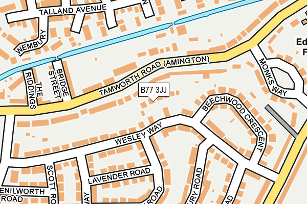B77 3JJ map - OS OpenMap – Local (Ordnance Survey) B77 3JJ map - OS OpenMap – Local (Ordnance Survey)
