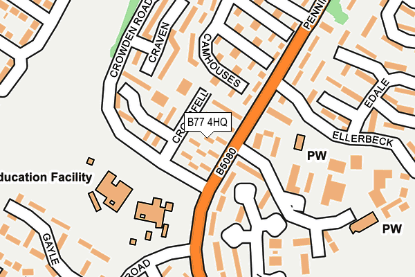 B77 4HQ map - OS OpenMap – Local (Ordnance Survey) B77 4HQ map - OS OpenMap – Local (Ordnance Survey)