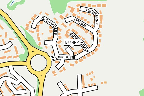 B77 4NP map - OS OpenMap – Local (Ordnance Survey) B77 4NP map - OS OpenMap – Local (Ordnance Survey)