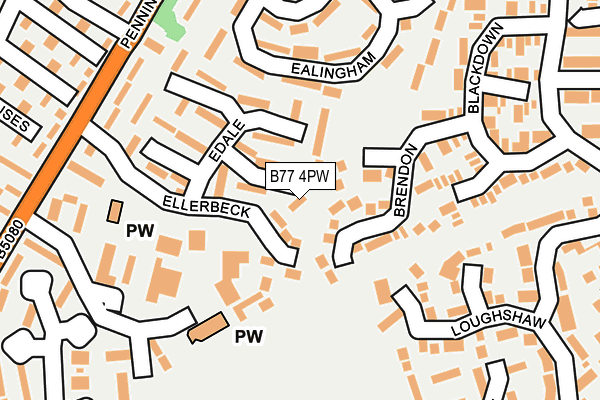 B77 4PW map - OS OpenMap – Local (Ordnance Survey) B77 4PW map - OS OpenMap – Local (Ordnance Survey)