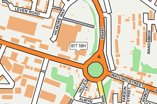 B77 5BH map - OS OpenMap – Local (Ordnance Survey) B77 5BH map - OS OpenMap – Local (Ordnance Survey)