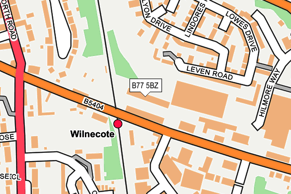 B77 5BZ map - OS OpenMap – Local (Ordnance Survey) B77 5BZ map - OS OpenMap – Local (Ordnance Survey)