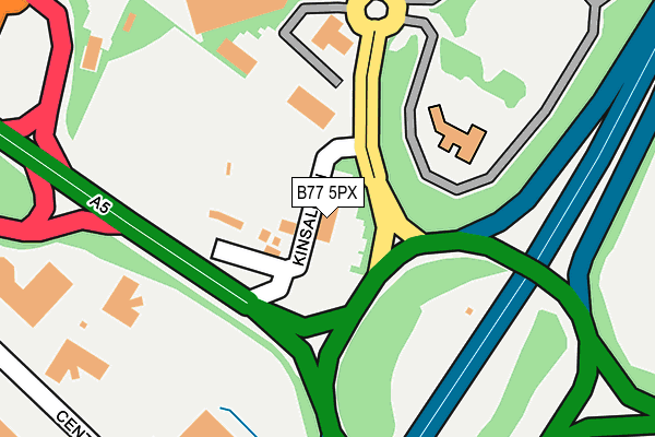 B77 5PX map - OS OpenMap – Local (Ordnance Survey) B77 5PX map - OS OpenMap – Local (Ordnance Survey)