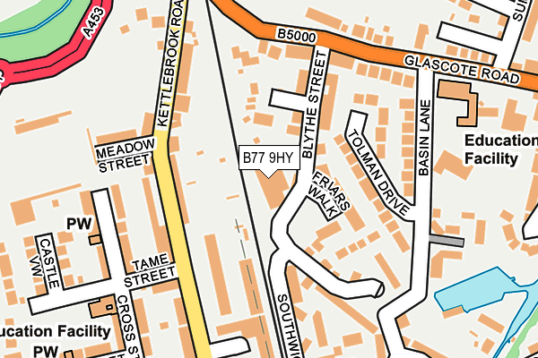 B77 9HY map - OS OpenMap – Local (Ordnance Survey) B77 9HY map - OS OpenMap – Local (Ordnance Survey)