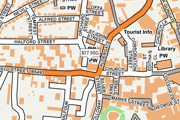 B77 9SG map - OS OpenMap – Local (Ordnance Survey) B77 9SG map - OS OpenMap – Local (Ordnance Survey)