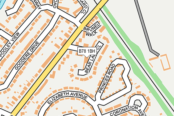 B78 1BH map - OS OpenMap – Local (Ordnance Survey) B78 1BH map - OS OpenMap – Local (Ordnance Survey)