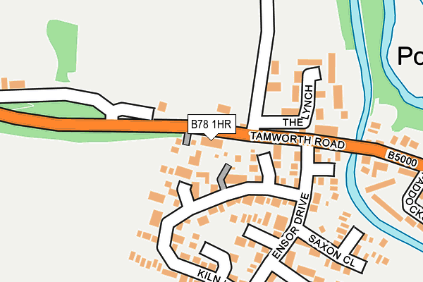 B78 1HR map - OS OpenMap – Local (Ordnance Survey) B78 1HR map - OS OpenMap – Local (Ordnance Survey)