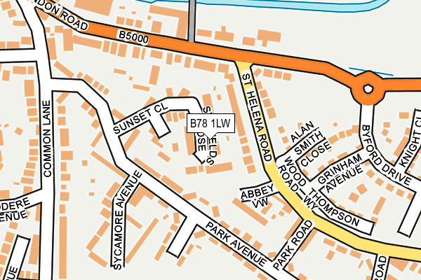 B78 1LW map - OS OpenMap – Local (Ordnance Survey) B78 1LW map - OS OpenMap – Local (Ordnance Survey)