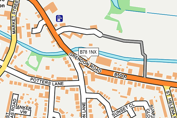 B78 1NX map - OS OpenMap – Local (Ordnance Survey) B78 1NX map - OS OpenMap – Local (Ordnance Survey)