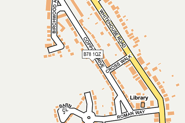 B78 1QZ map - OS OpenMap – Local (Ordnance Survey)