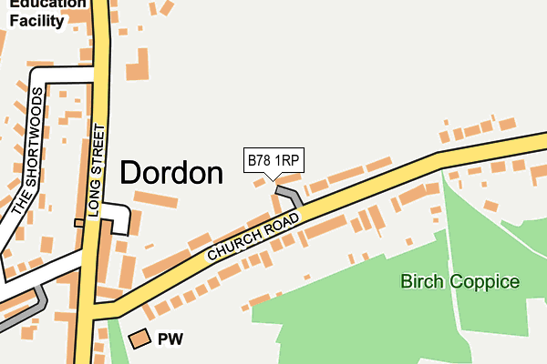 B78 1RP map - OS OpenMap – Local (Ordnance Survey) B78 1RP map - OS OpenMap – Local (Ordnance Survey)