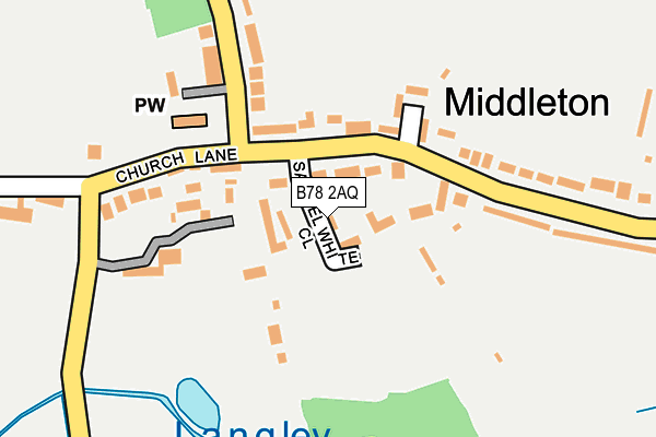 B78 2AQ map - OS OpenMap – Local (Ordnance Survey) B78 2AQ map - OS OpenMap – Local (Ordnance Survey)