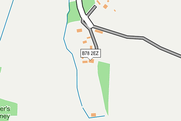 B78 2EZ map - OS OpenMap – Local (Ordnance Survey)