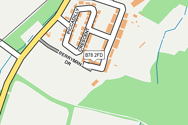 B78 2FD map - OS OpenMap – Local (Ordnance Survey) B78 2FD map - OS OpenMap – Local (Ordnance Survey)