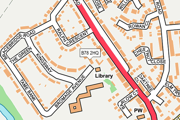 B78 2HQ map - OS OpenMap – Local (Ordnance Survey)