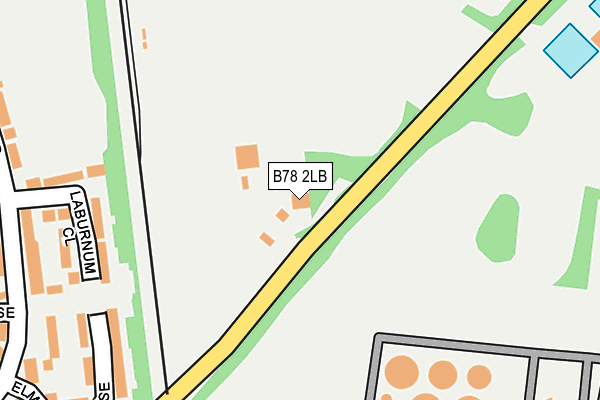 B78 2LB map - OS OpenMap – Local (Ordnance Survey) B78 2LB map - OS OpenMap – Local (Ordnance Survey)