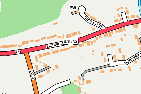 B78 3AG map - OS OpenMap – Local (Ordnance Survey) B78 3AG map - OS OpenMap – Local (Ordnance Survey)