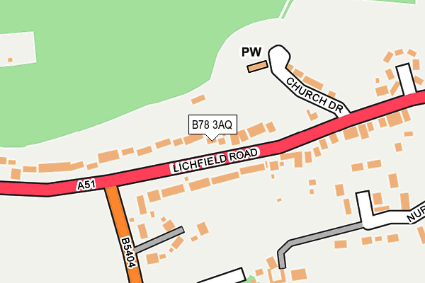 B78 3AQ map - OS OpenMap – Local (Ordnance Survey) B78 3AQ map - OS OpenMap – Local (Ordnance Survey)