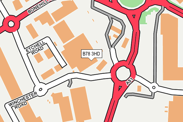 B78 3HD map - OS OpenMap – Local (Ordnance Survey) B78 3HD map - OS OpenMap – Local (Ordnance Survey)