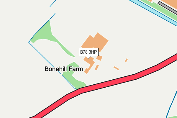 B78 3HP map - OS OpenMap – Local (Ordnance Survey)