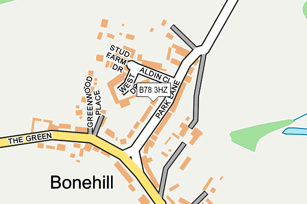 B78 3HZ map - OS OpenMap – Local (Ordnance Survey) B78 3HZ map - OS OpenMap – Local (Ordnance Survey)