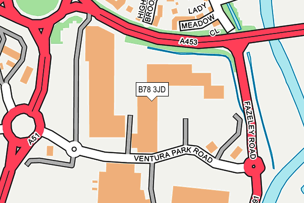 B78 3JD map - OS OpenMap – Local (Ordnance Survey) B78 3JD map - OS OpenMap – Local (Ordnance Survey)