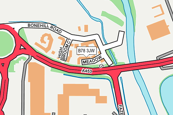 B78 3JW map - OS OpenMap – Local (Ordnance Survey) B78 3JW map - OS OpenMap – Local (Ordnance Survey)