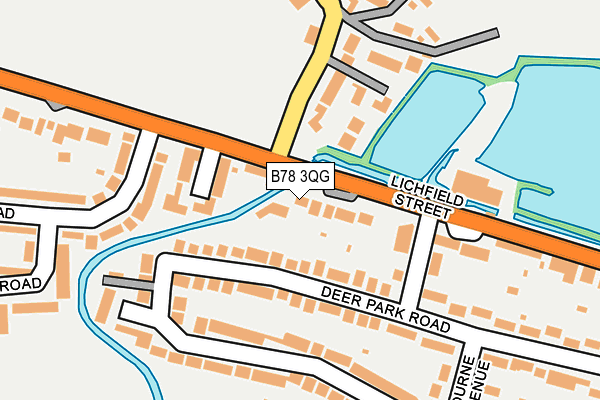 B78 3QG map - OS OpenMap – Local (Ordnance Survey) B78 3QG map - OS OpenMap – Local (Ordnance Survey)