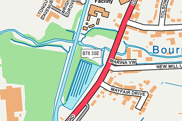 B78 3SE map - OS OpenMap – Local (Ordnance Survey) B78 3SE map - OS OpenMap – Local (Ordnance Survey)