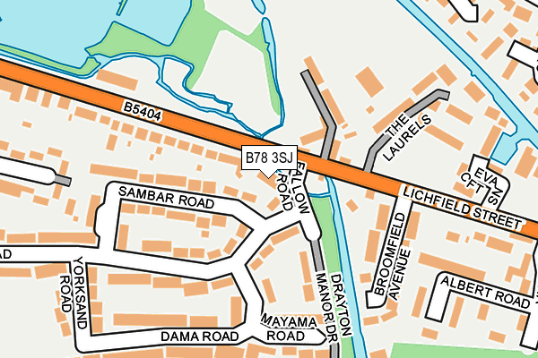 B78 3SJ map - OS OpenMap – Local (Ordnance Survey) B78 3SJ map - OS OpenMap – Local (Ordnance Survey)