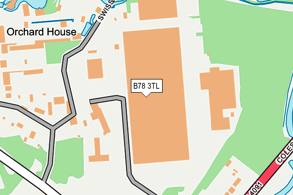 B78 3TL map - OS OpenMap – Local (Ordnance Survey) B78 3TL map - OS OpenMap – Local (Ordnance Survey)