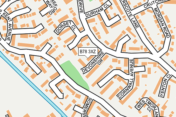 B78 3XZ map - OS OpenMap – Local (Ordnance Survey) B78 3XZ map - OS OpenMap – Local (Ordnance Survey)