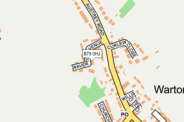 B79 0HJ map - OS OpenMap – Local (Ordnance Survey) B79 0HJ map - OS OpenMap – Local (Ordnance Survey)