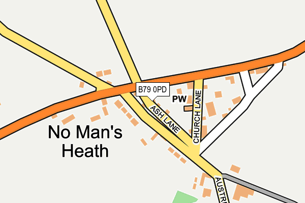 B79 0PD map - OS OpenMap – Local (Ordnance Survey) B79 0PD map - OS OpenMap – Local (Ordnance Survey)