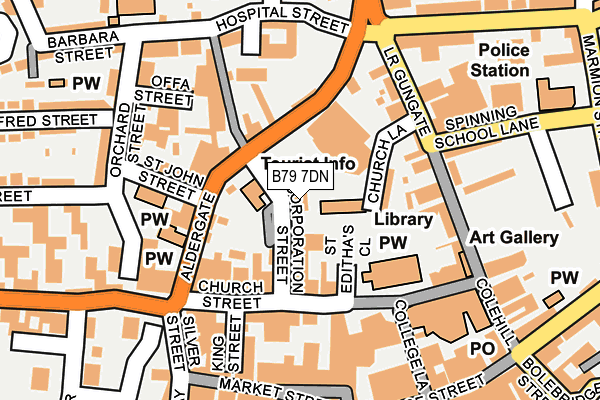 B79 7DN map - OS OpenMap – Local (Ordnance Survey) B79 7DN map - OS OpenMap – Local (Ordnance Survey)