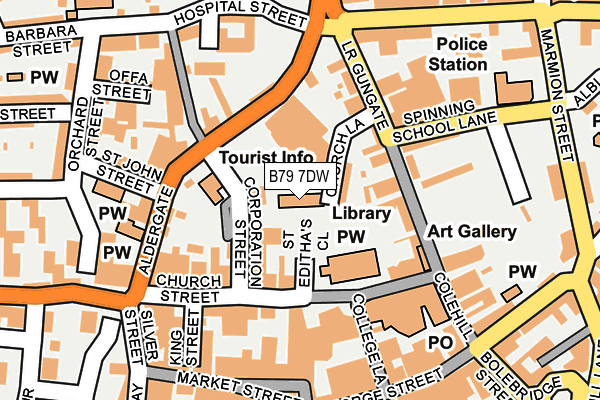 B79 7DW map - OS OpenMap – Local (Ordnance Survey) B79 7DW map - OS OpenMap – Local (Ordnance Survey)